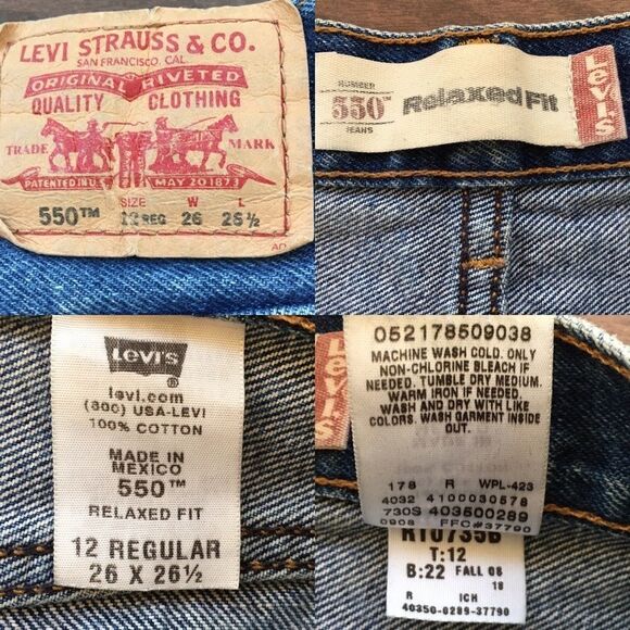 levi’s Vintage 550 Deconstructed Denim Jean Shorts Cuff 26 - Picture 4 of 4